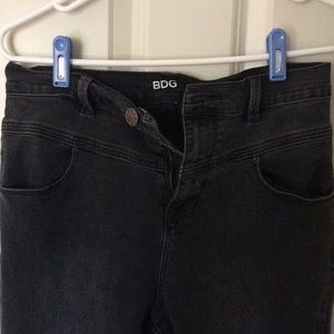 High rise black skinny jeans: Urban Outfitters